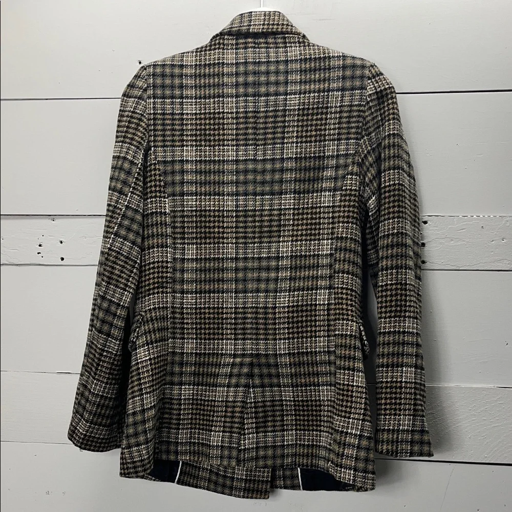 NWT Dèluc Maverick Blazer in Camel Black & White Size Medium